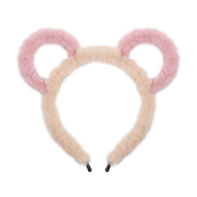 Fuzzy Animal Ear Headbands Hair Band Accessory Petplay Kawaii Babe