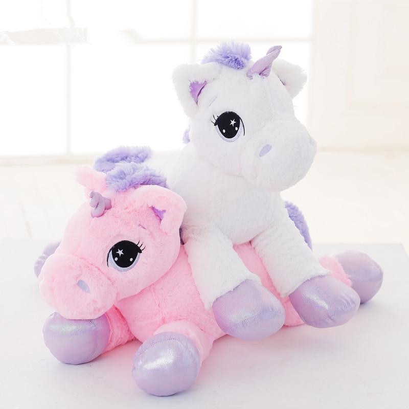 big fluffy unicorn teddy