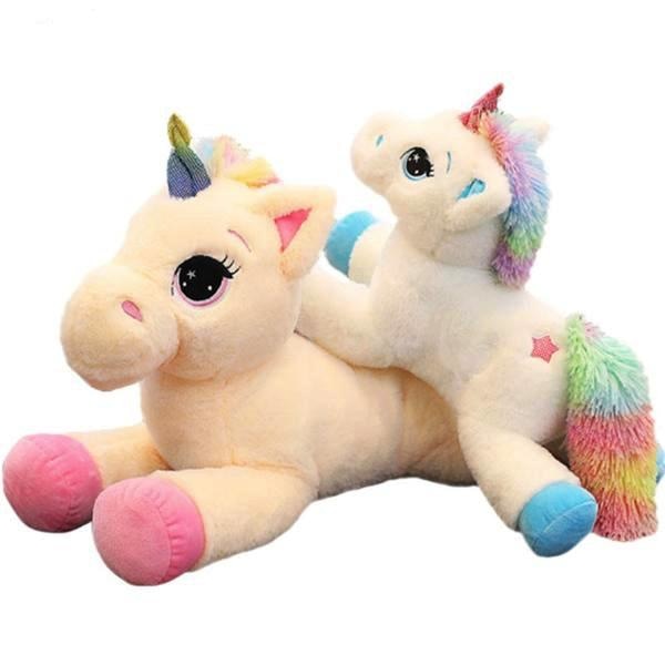 fluffy unicorn stuffed animal