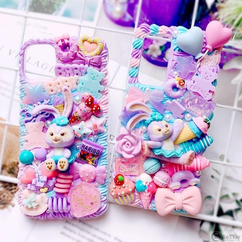 Purple Lavender Bunny Stellalou Decoden Iphone Case Kawaii Babe