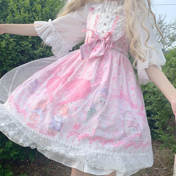 Forest Fairy Pastel Lolita Dress JSK Sweet Cosplay