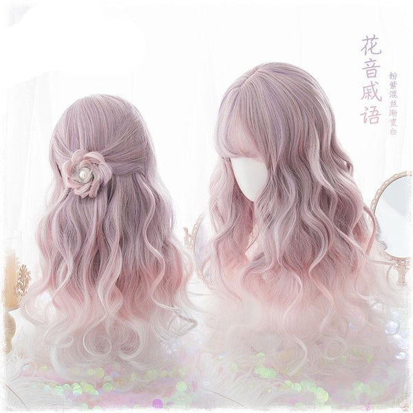 Black pink pastel goth wig - Kuru Store