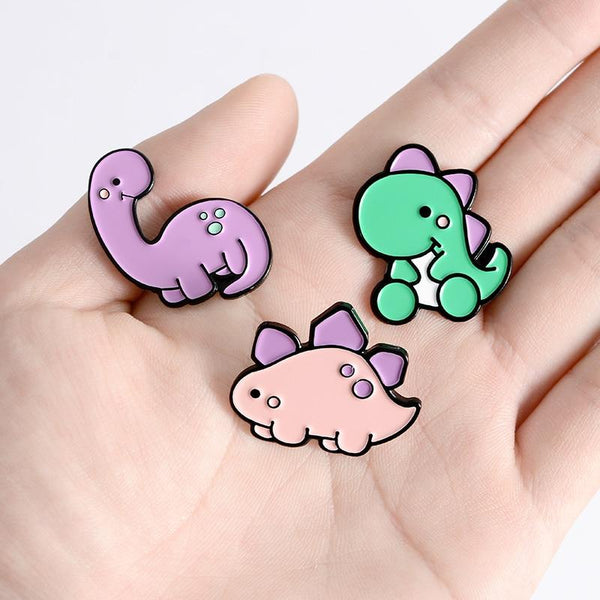 Kawaii Dinosaur Shape Decorative Pins Animal Alloy Enamel - Temu