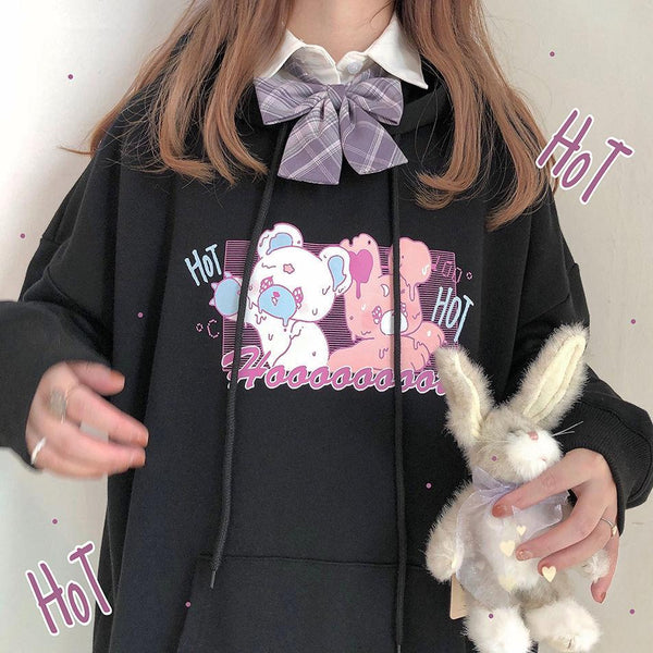 クーポン利用で1000円OFF TRIANGLE2 Tenshi Devil Bear Hoodie