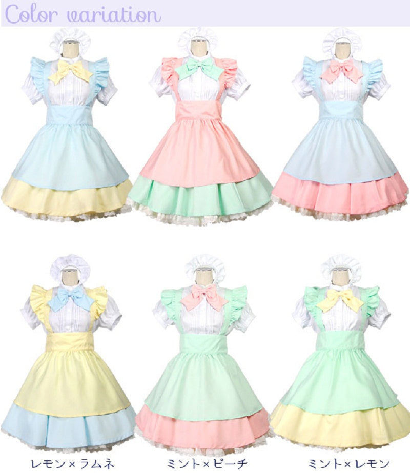 Pastel Maid Costume Dress for Cosplaying Lolita Outfit | Kawaii Babe