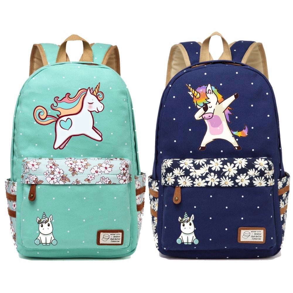 Cosmic Rainbow Unicorn Backpack Book Bag Ruck Sack Purse | Kawaii Babe
