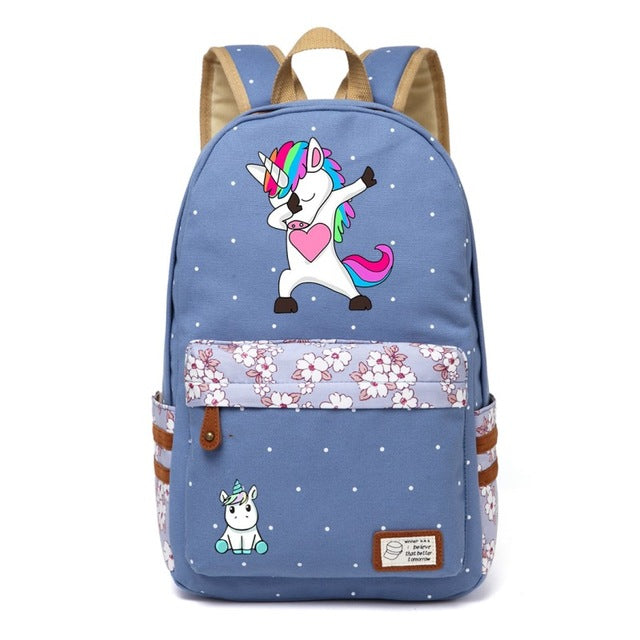 Cosmic Rainbow Unicorn Backpack Book Bag Ruck Sack Purse | Kawaii Babe