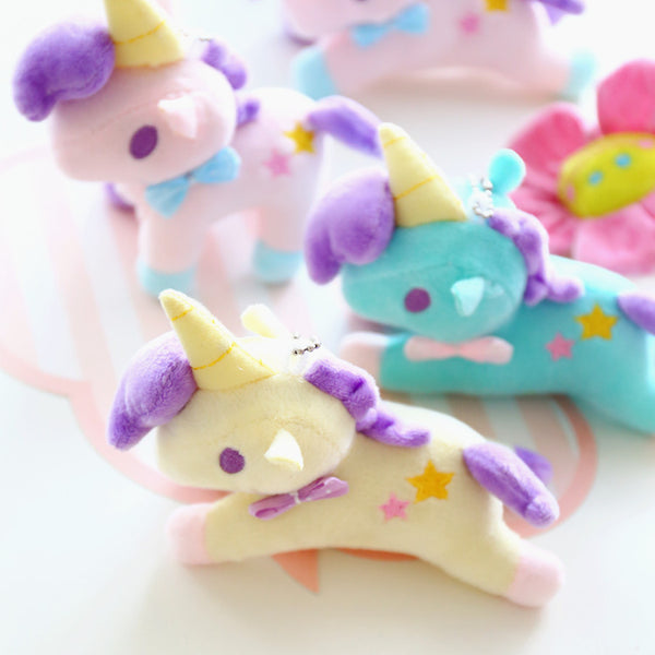 Plush Unicorn Pompom Pens Black Ink Stationary Magical Kawaii Babe