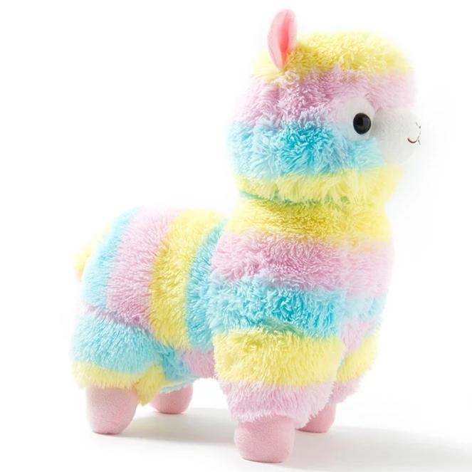 pastel llama plush