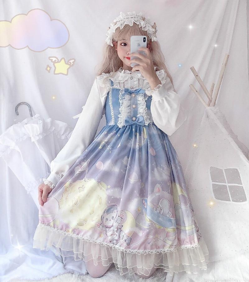 Space Travel Alien Spaceship JSK Lolita Dress Kawaii | Kawaii babe ...