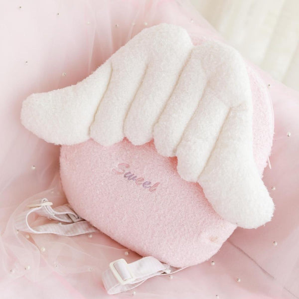 Pink/White Bunny Plush Backpack AD10341