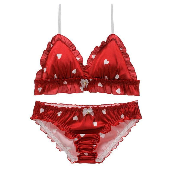  Bra and Panty Set Cherry Polly Bagged Edible Underwear