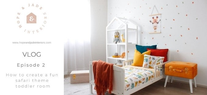 boys safari themed toddler bedroom