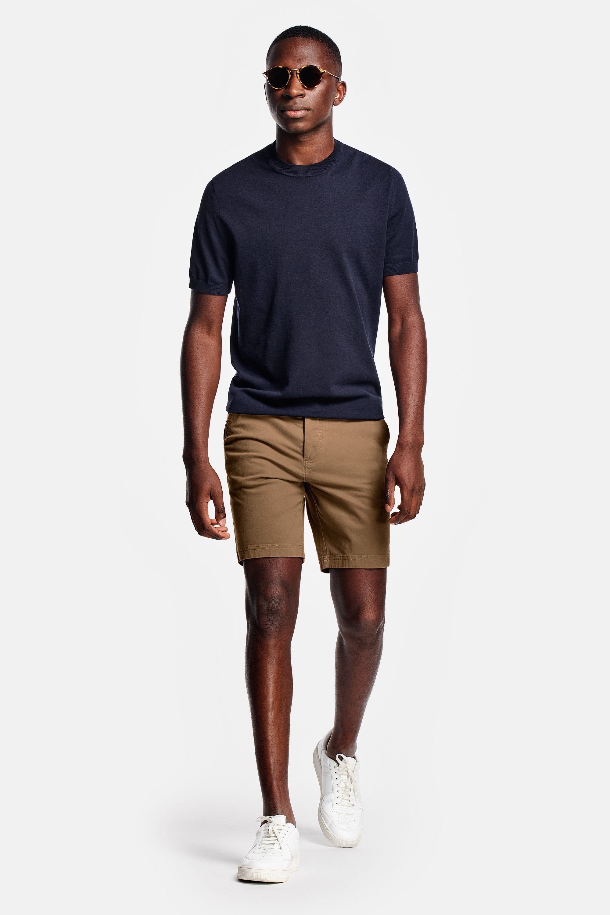The Jones | MR MARVIS Shorts | Brown | Stretch Cotton