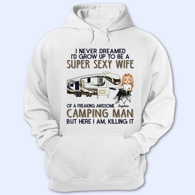 Super Sexy Wife Super Cool Husband Camping - Couple Gift - Personalize image