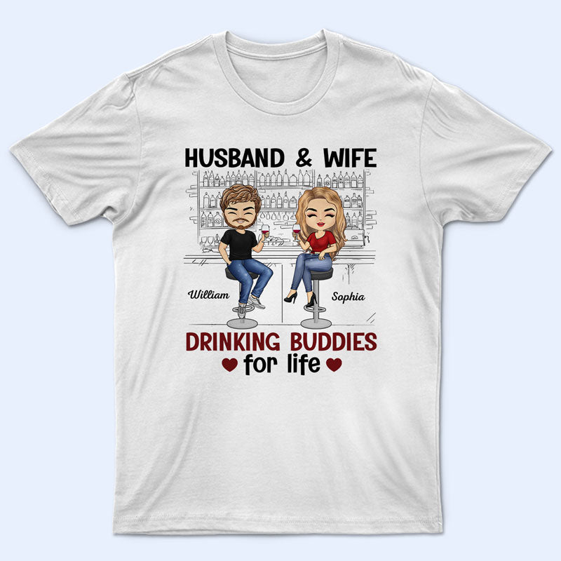 Husband And Wife Drinking Buddies For Life Chibi Married Couple Pe Wander Prints™