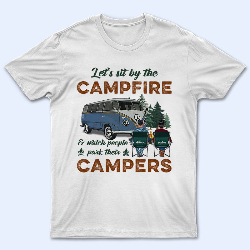 Watch People Park Camper Camping Couple - Personalized Custom T - Wander Prints™