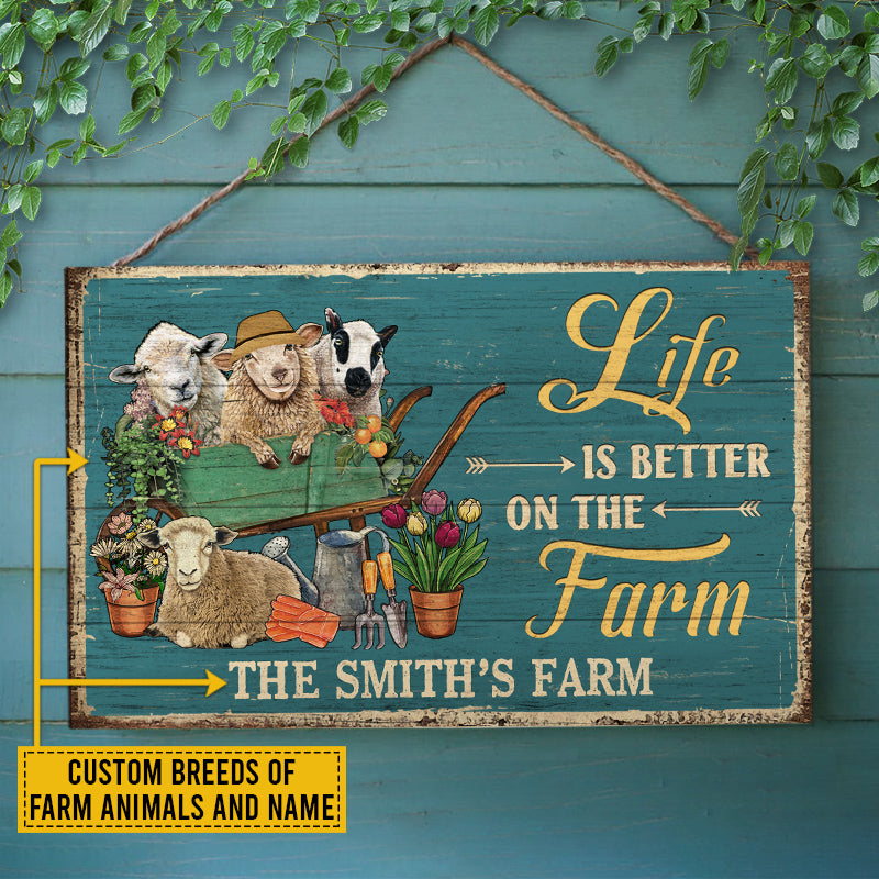 Farm Life ~ Wooden Sign