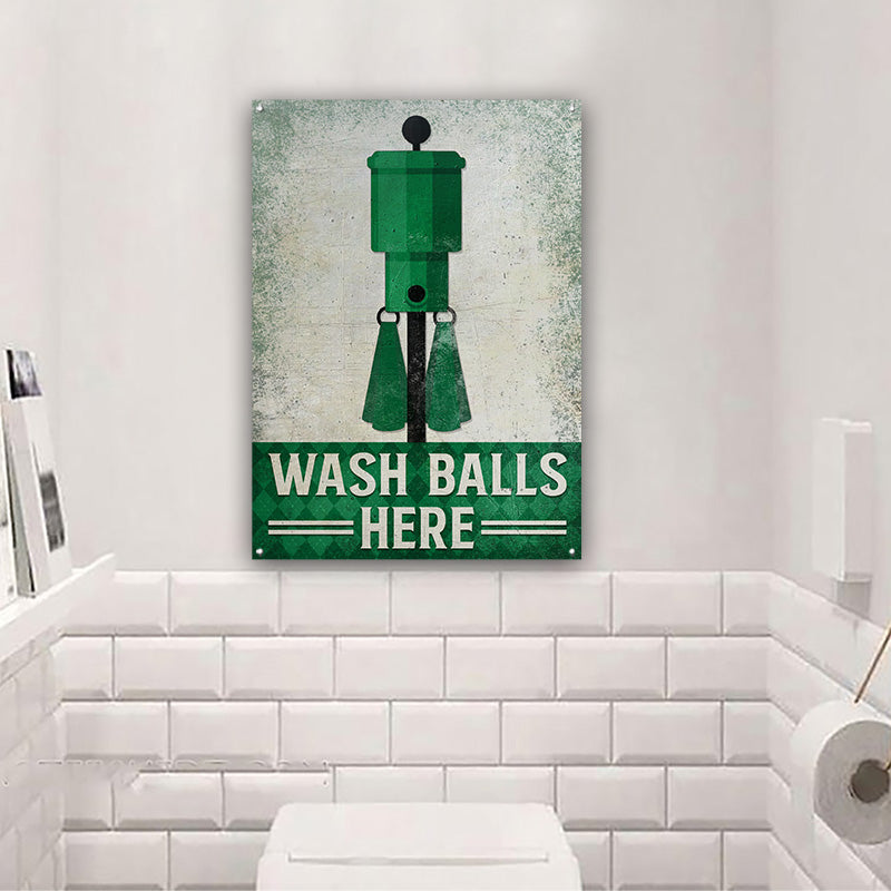 Download Golf Wash Balls Here Restroom Customized Classic Metal Signs Wander Prints