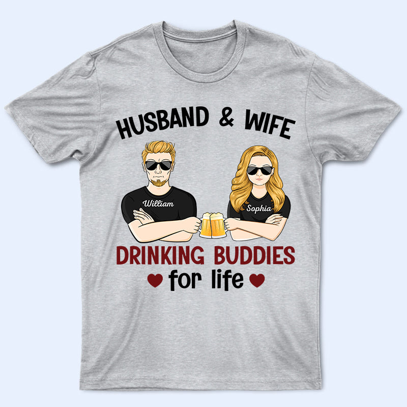 Husband And Wife Drinking Buddies For Life Married Couple Personal Wander Prints™
