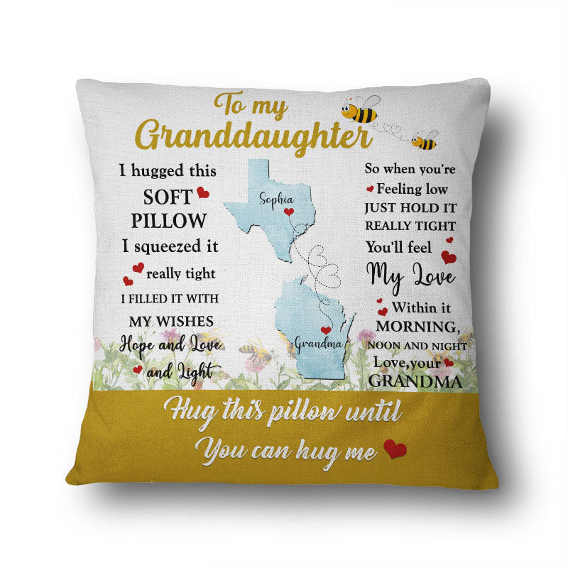 I Hug This Soft Pillow - Gift For Grandkids - Personalized Custom Pill ...