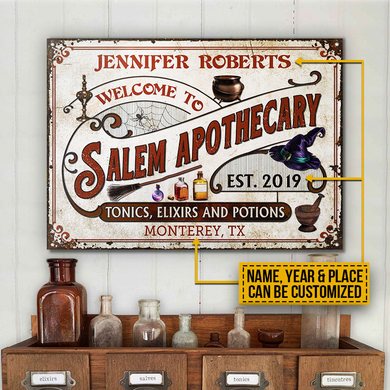 Download Witch Salem Apothecary Custom Classic Metal Signs Wander Prints