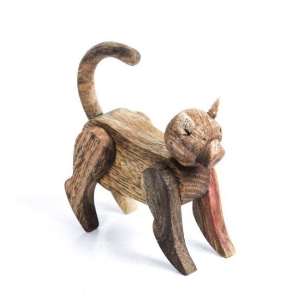 wooden cat toy