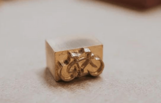 Our Cambridge Cycling embossing stamp 