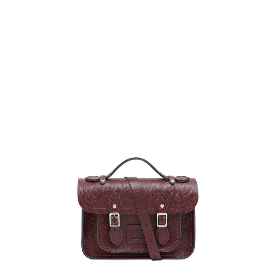 Oxblood Mini Cambridge Satchel Leather Cross Body Bag