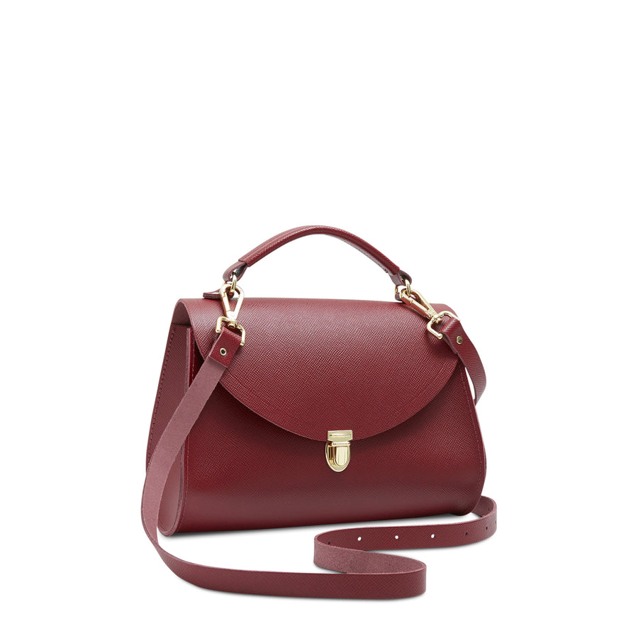 Red Cambridge Satchel Women's Leather Poppy Cross Body Handbag – The ...