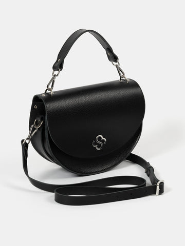 The Kate - Black Celtic Grain - Cambridge Satchel