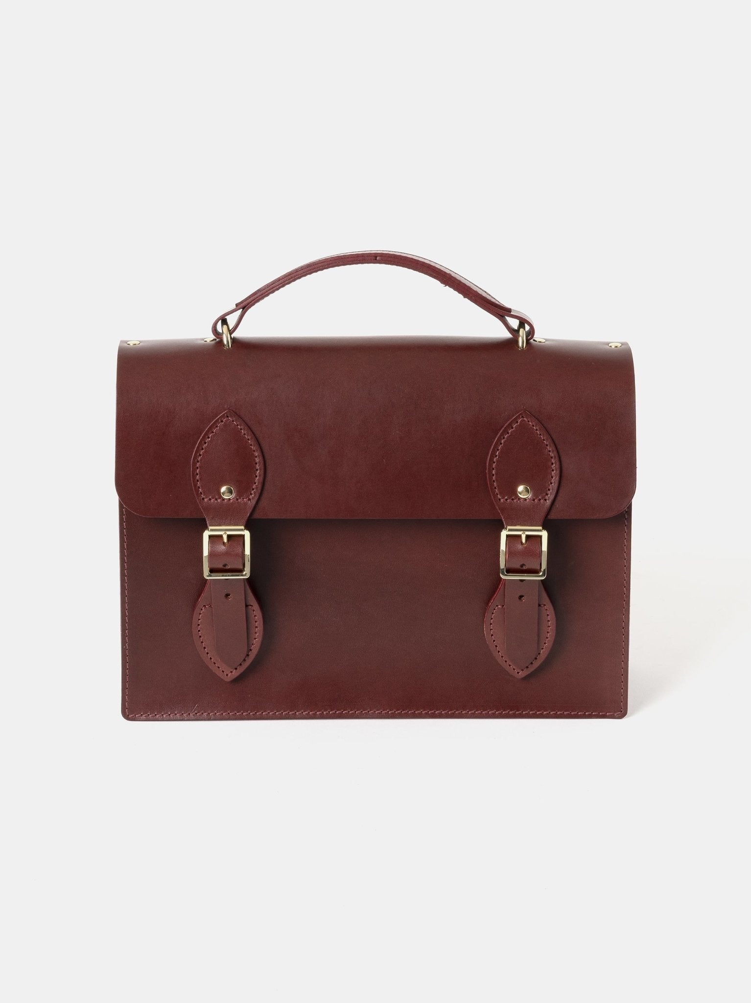 Burgundy satchel deals