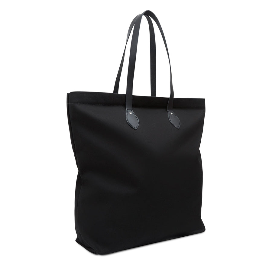 large black canvas tote bag