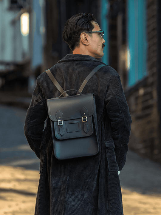 Portrait Backpack navy Backpack | Cambridge Satchel Co.