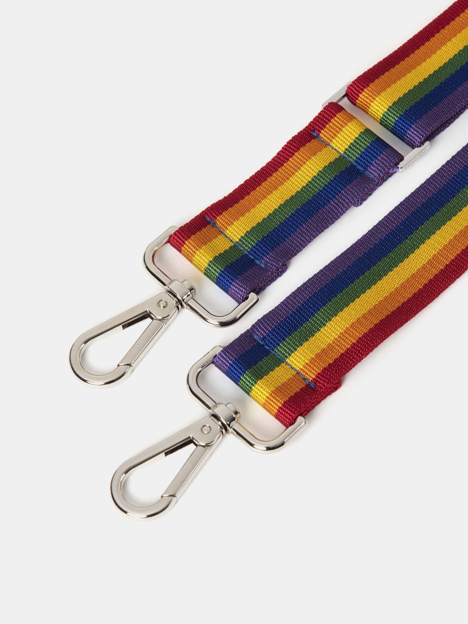 The Crossbody Bag Strap: Rainbow Striped Webbing Edition