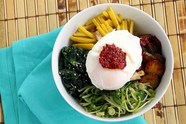 Vegetarian Recipes - Zest & Zing - Veggie Bibimbap