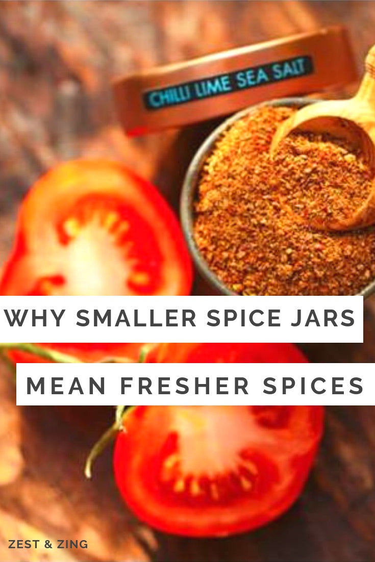 Smaller Spice Jars - Better Fresher Spices