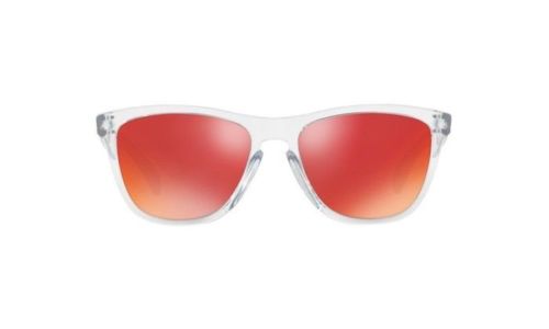 Oakley Frogskin Clear Frame RED Lens Sunglasses (OO9245 40) - Ships Ne ...