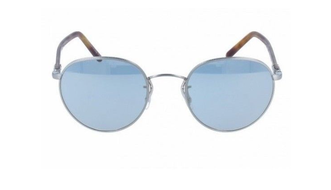 Oliver Peoples HASSETT Brushed Silver/ Blue Goldtone Sunglasses (OV120 –  1Sale Deals