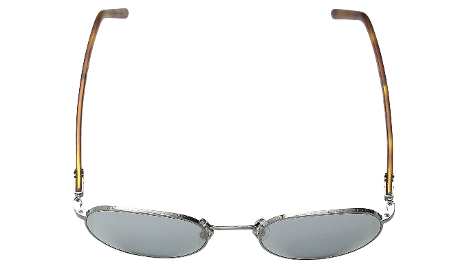 Oliver Peoples HASSETT Brushed Silver/ Blue Goldtone Sunglasses (OV120 –  1Sale Deals