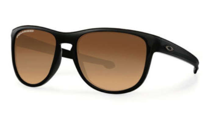 Oakley Silver R Matte Black / Brown Gradient Polarized Sunglasses (OO9 ...