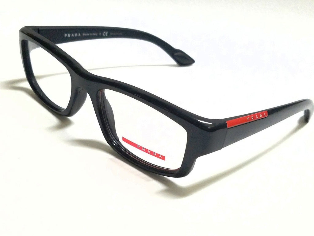 Prada Sport Black RX Prescription Eyeglasses (PS02EV 1AB1O1 52mm