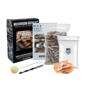 Organic Chicken of the Woods Mushroom Outdoor Log Kit