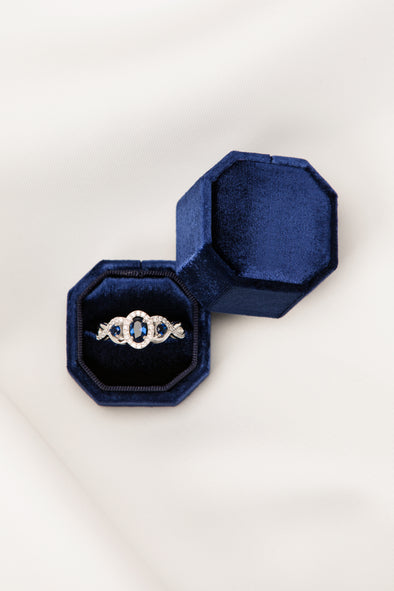 blue velvet ring box