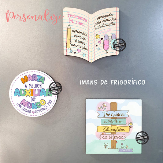 Lembrança Personalizada professora e educadora - conjunto caneta e crachá