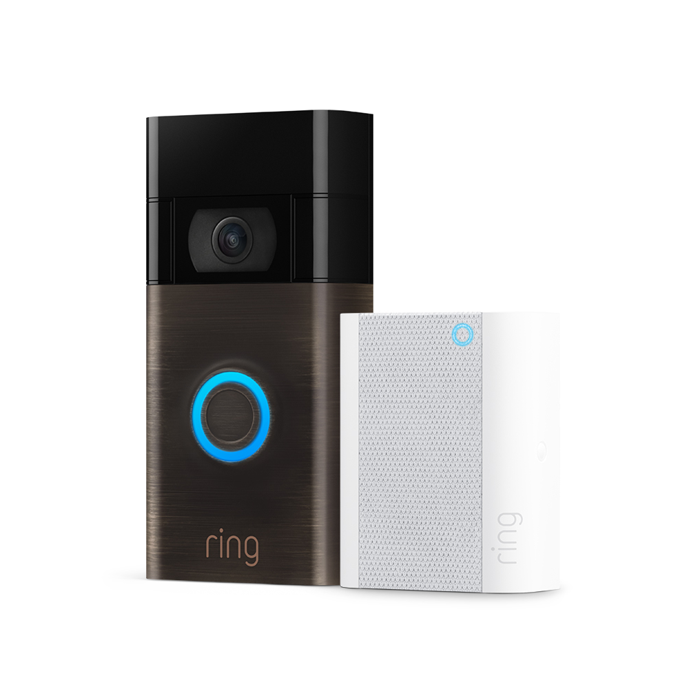 ring video doorbell and chime