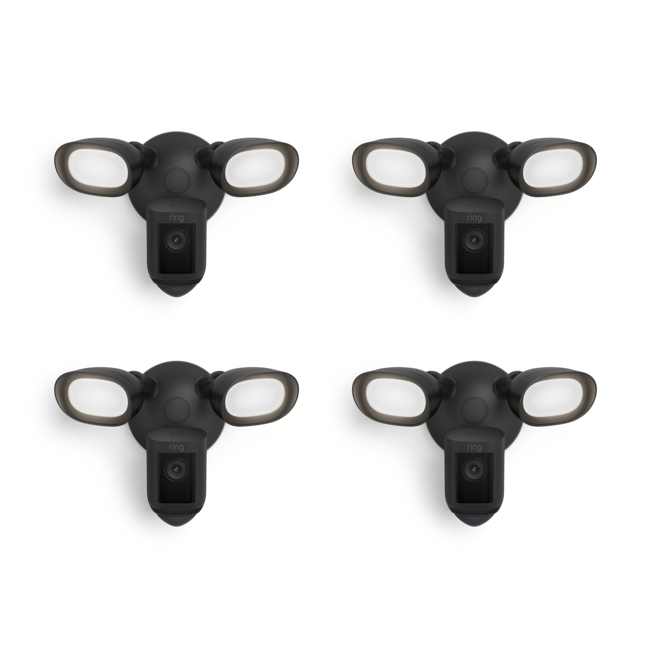 4-Pack Floodlight Cam Wired Pro