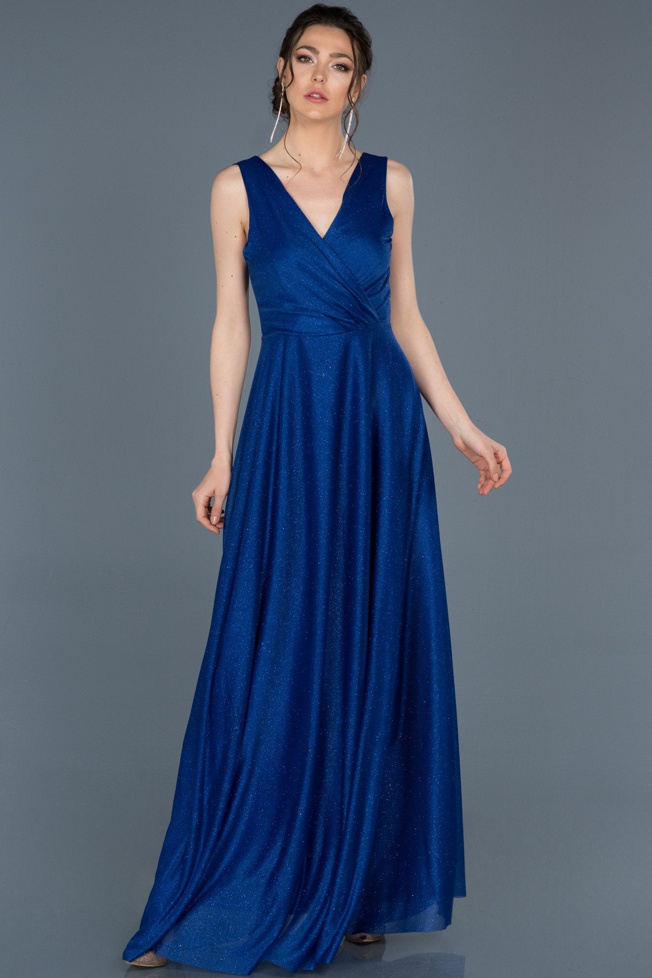 74313840 Royal Blue Shimmer Dress | AMP