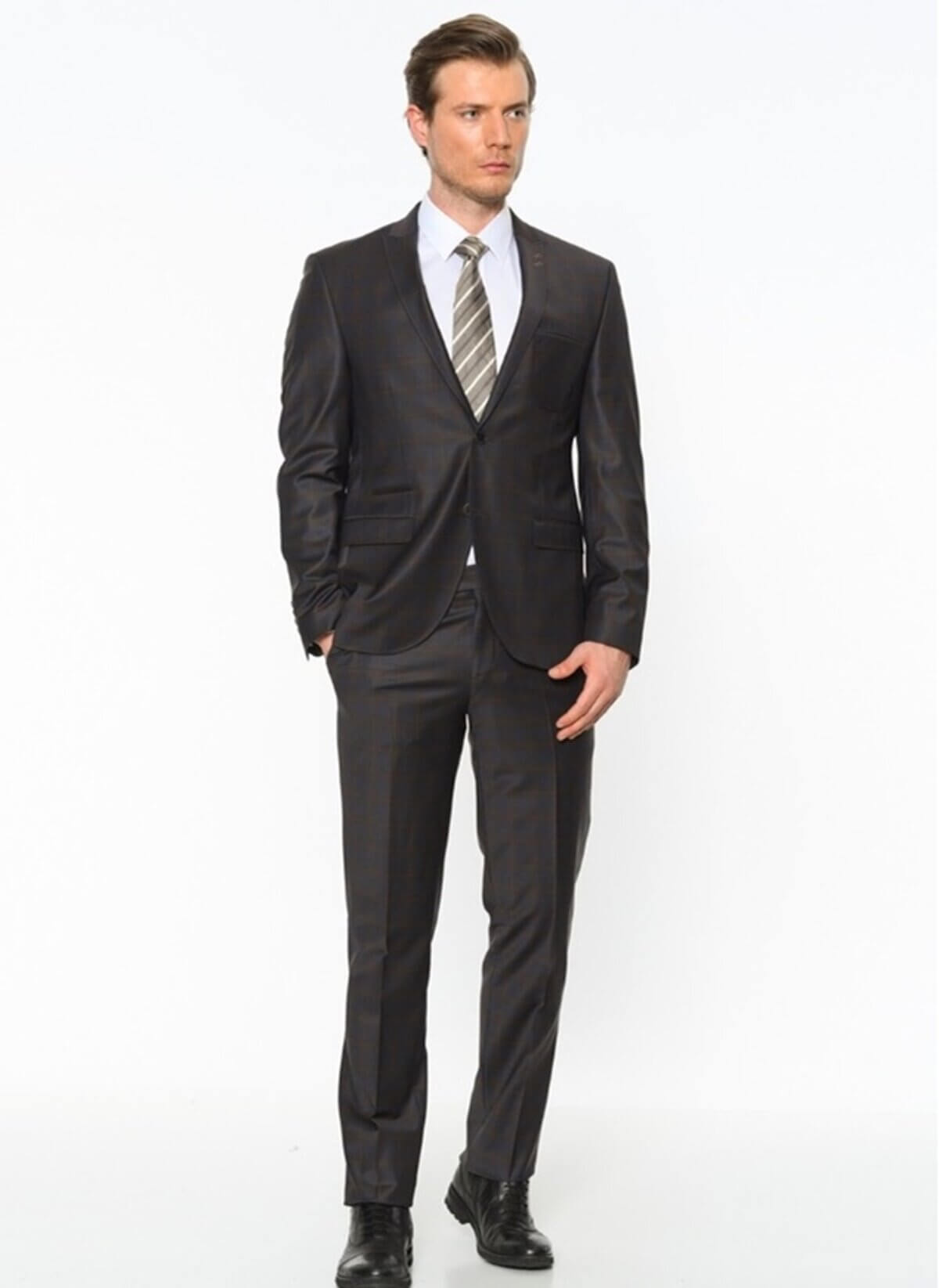 45114559 Navy Blue Classic Suit For Men | AMP