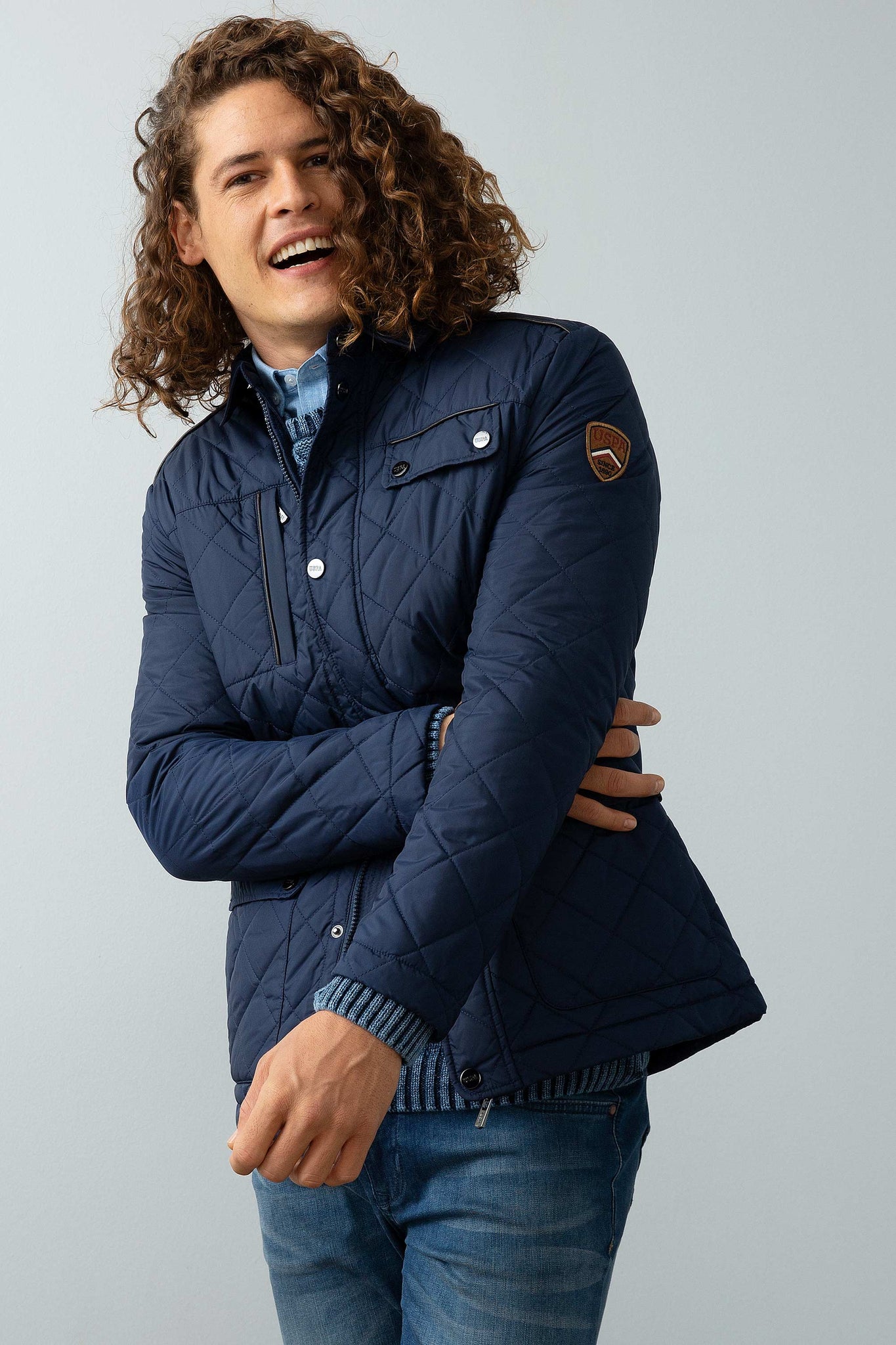 us polo men's jacket